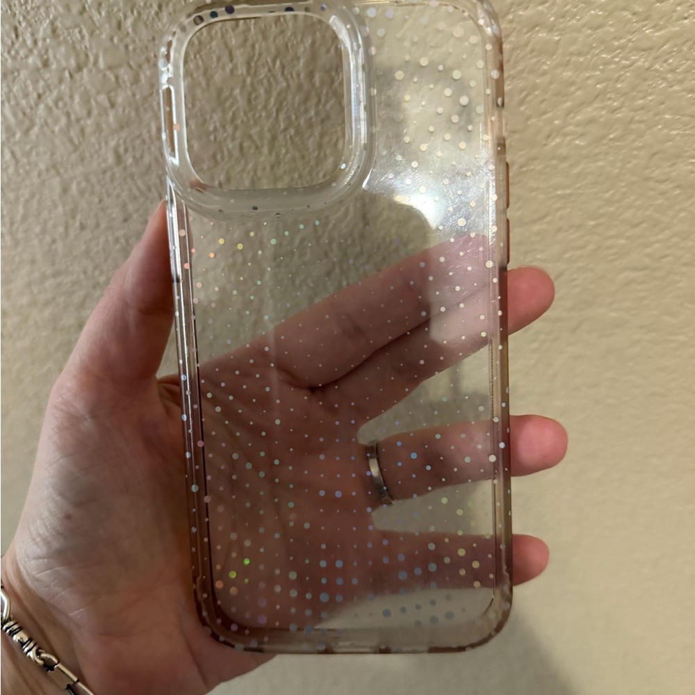 Clear Glitter Phone Case